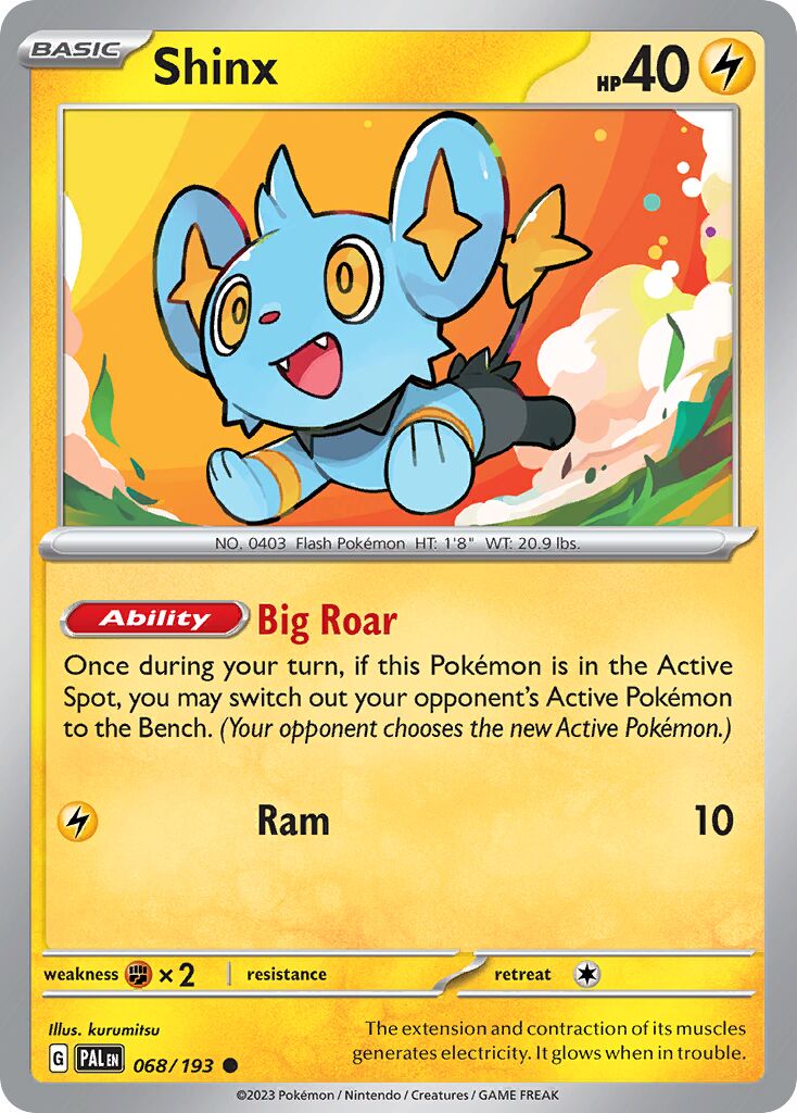 Shinx 068/279 — Paldea Evolved (English Pokémon TCG card)
