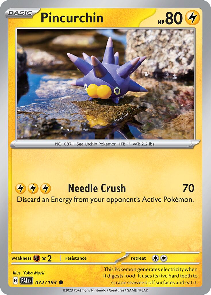 Pincurchin 072/279 — Paldea Evolved (English Pokémon TCG card)