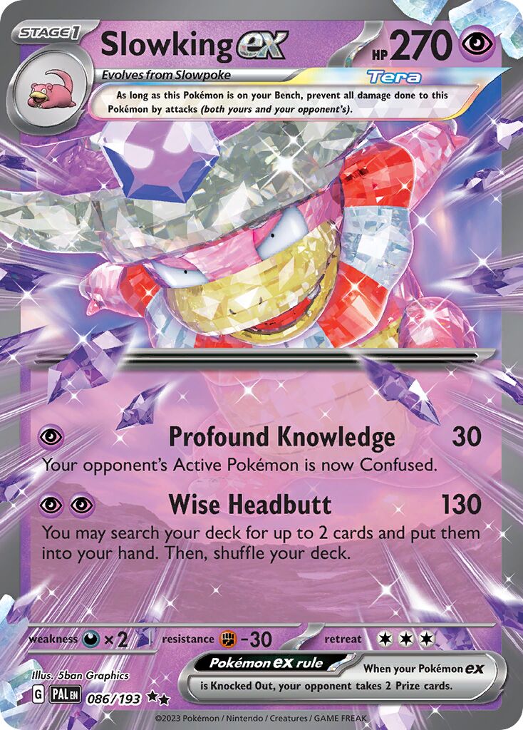 Slowking ex 086/279 — Paldea Evolved (English Pokémon TCG card)