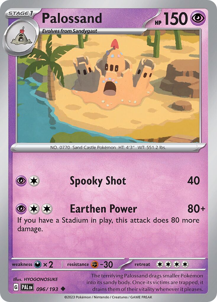 Palossand 096/279 — Paldea Evolved (English Pokémon TCG card)