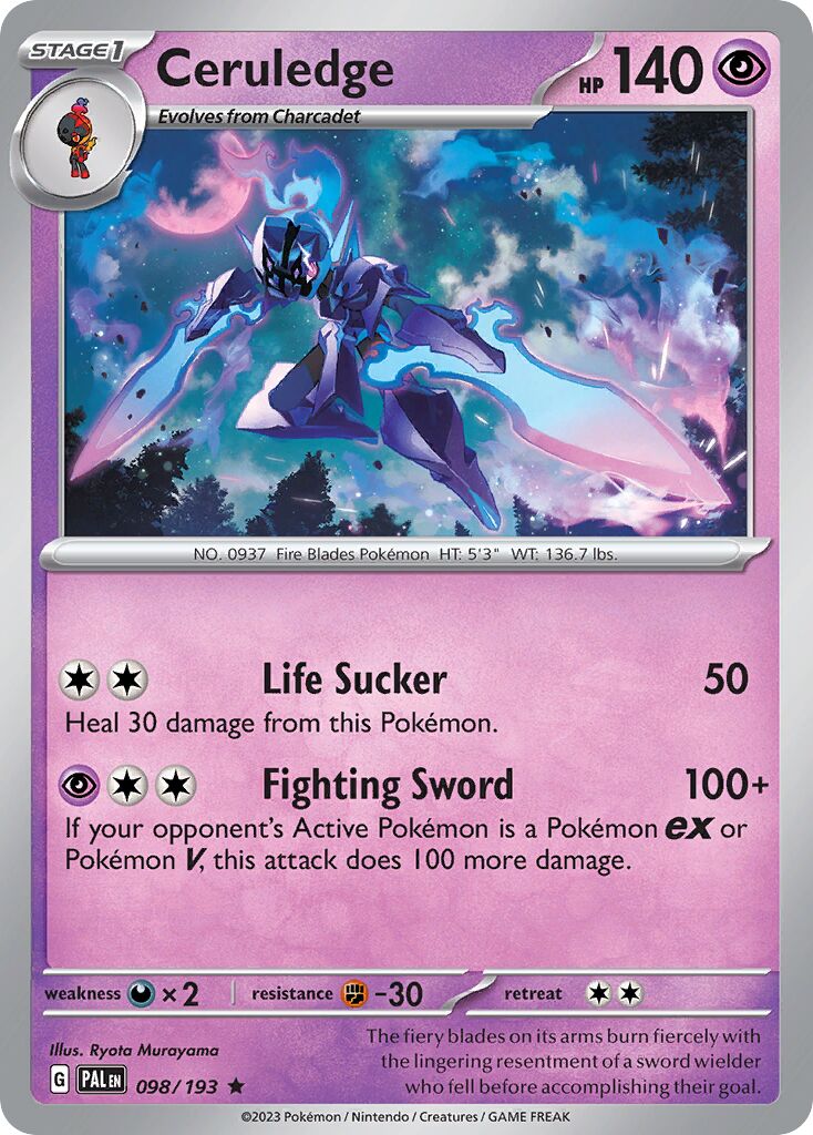 Ceruledge 098/279 — Paldea Evolved (English Pokémon TCG card)