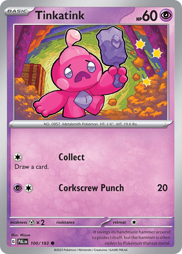 Tinkatink 100/279 — Paldea Evolved (English Pokémon TCG card)