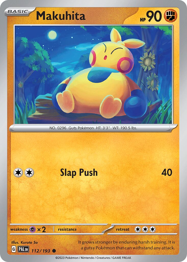 Makuhita 112/279 — Paldea Evolved (English Pokémon TCG card)