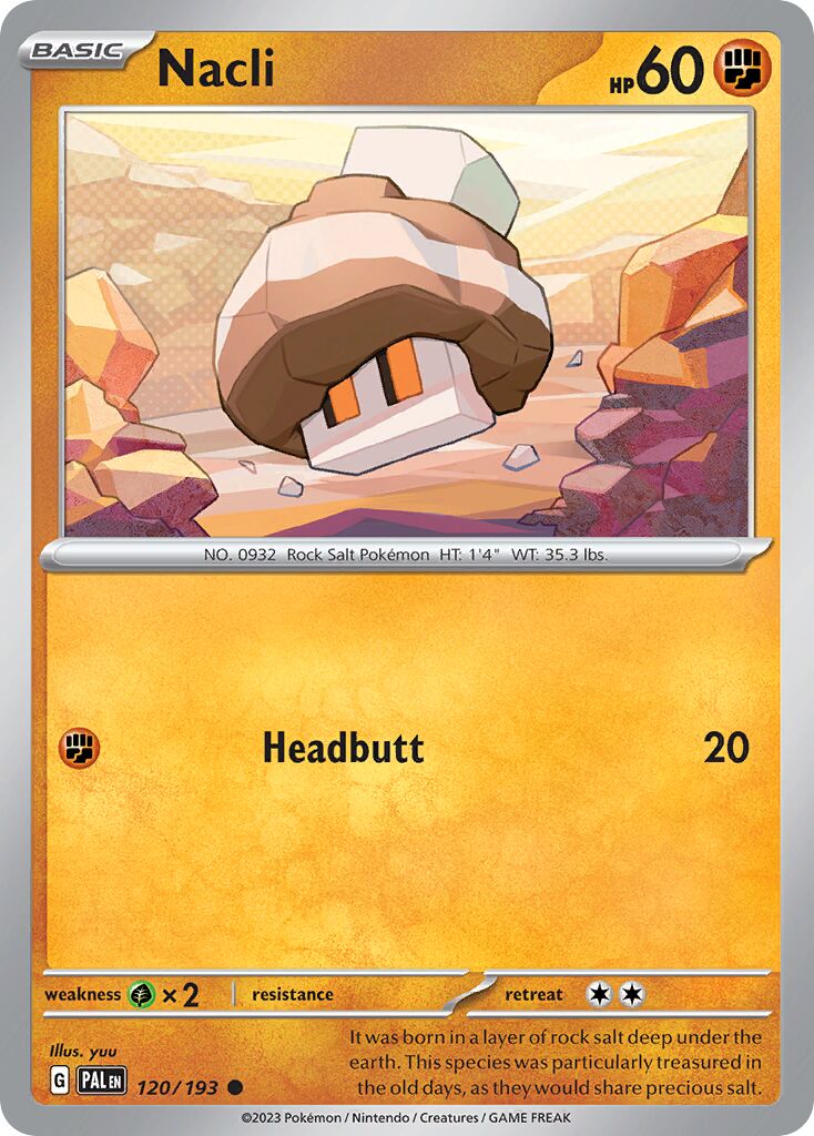 Nacli 120/279 — Paldea Evolved (English Pokémon TCG card)