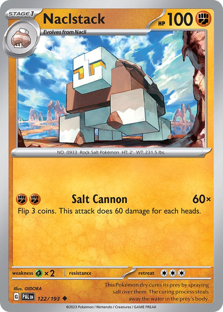 Naclstack 122/279 — Paldea Evolved (English Pokémon TCG card)