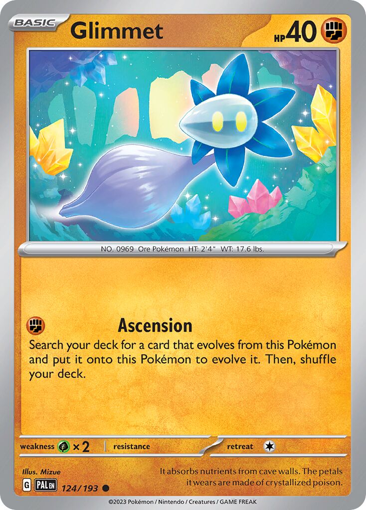 Glimmet 124/279 — Paldea Evolved (English Pokémon TCG card)