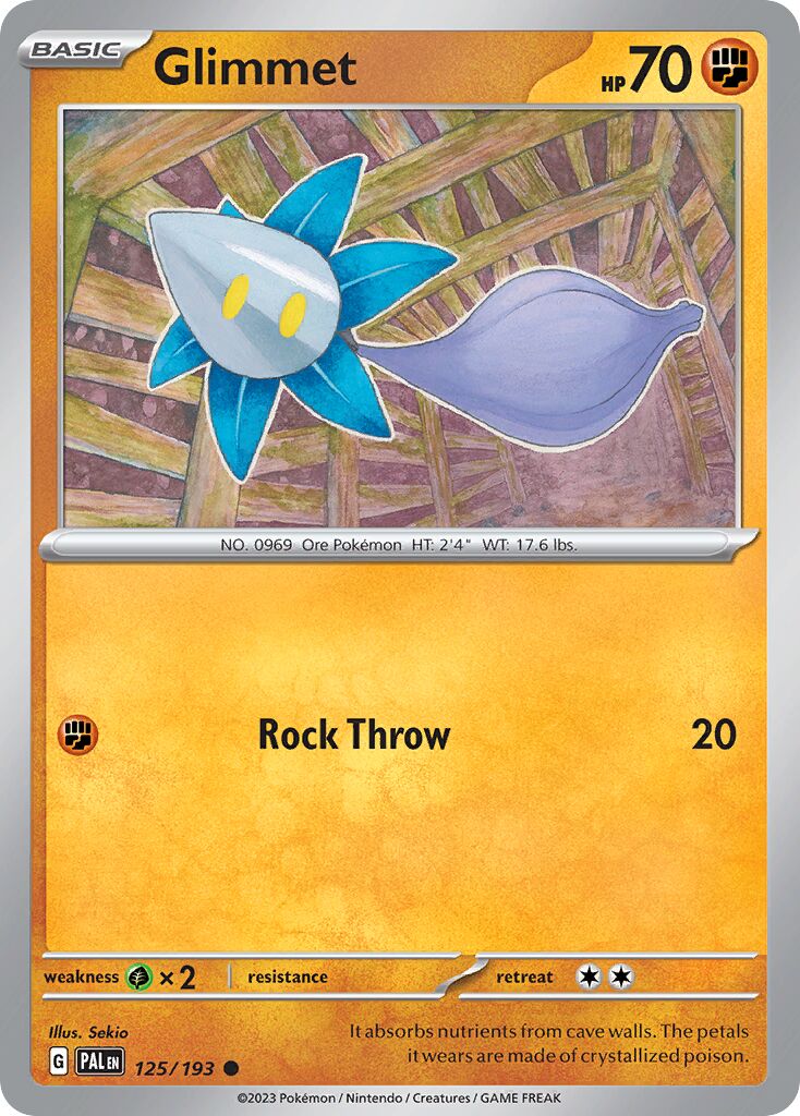 Glimmet 125/279 — Paldea Evolved (English Pokémon TCG card)