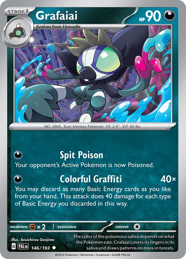 Grafaiai 146/279 — Paldea Evolved (English Pokémon TCG card)
