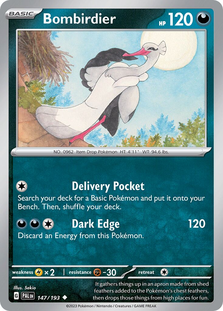 Bombirdier 147/279 — Paldea Evolved (English Pokémon TCG card)