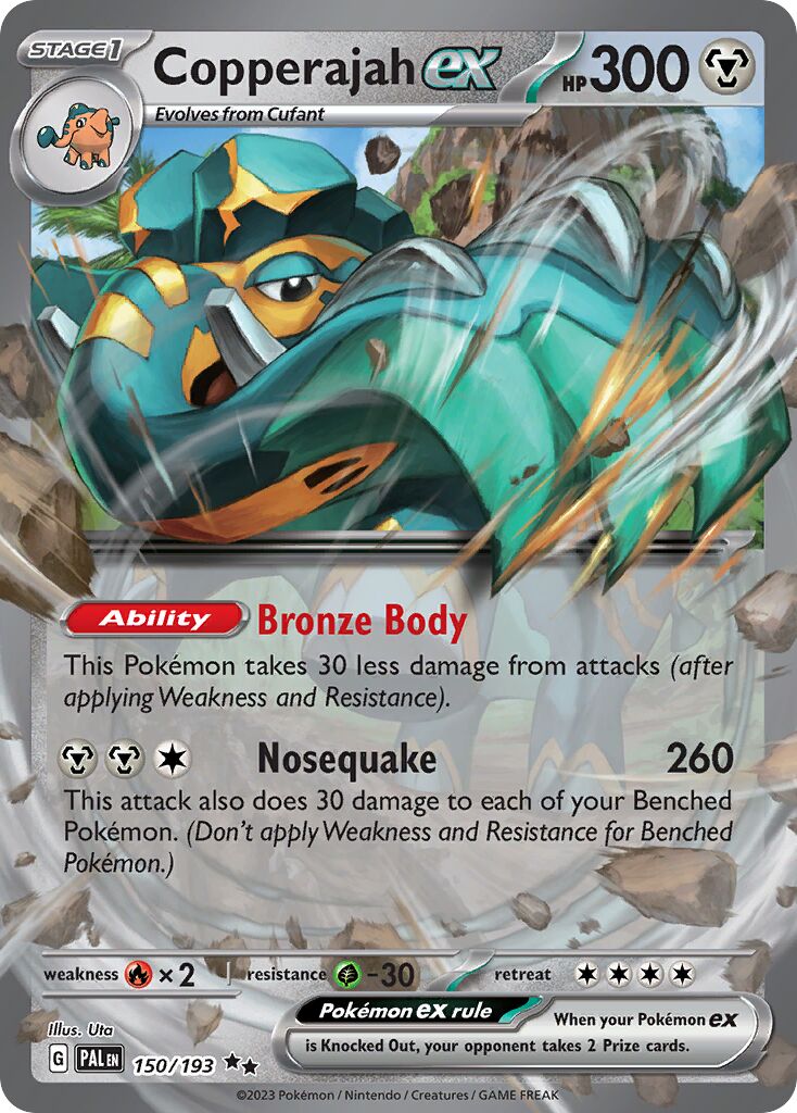 Copperajah ex 150/279 — Paldea Evolved (English Pokémon TCG card)