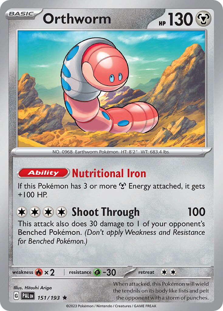 Orthworm 151/279 — Paldea Evolved (English Pokémon TCG card)