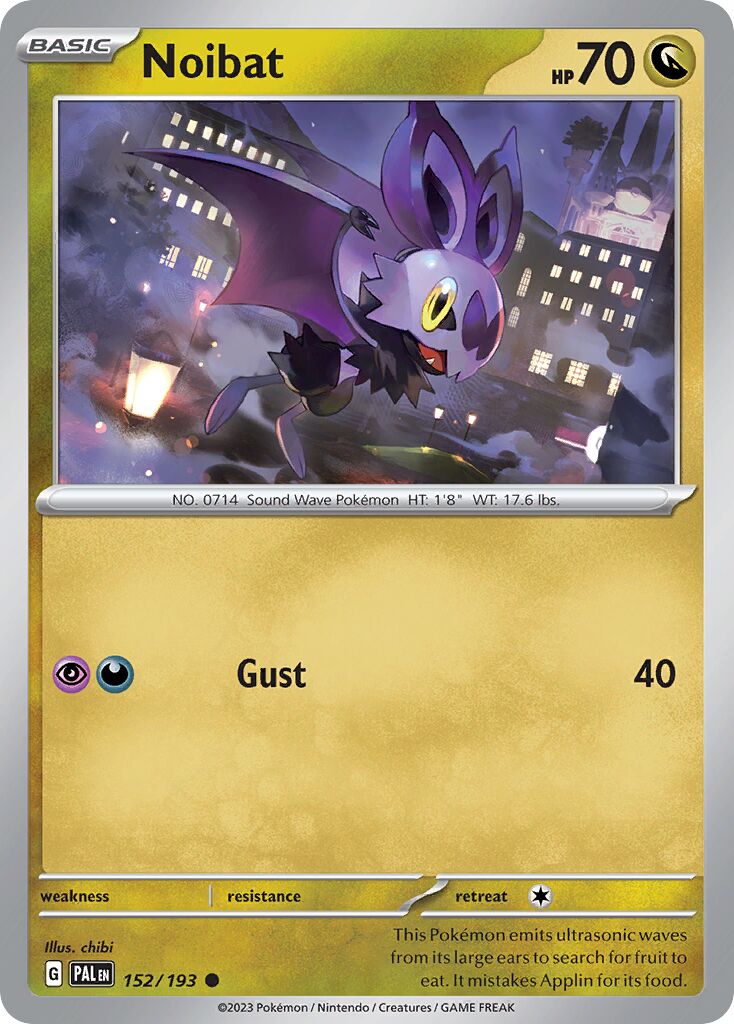 Noibat 152/279 — Paldea Evolved (English Pokémon TCG card)