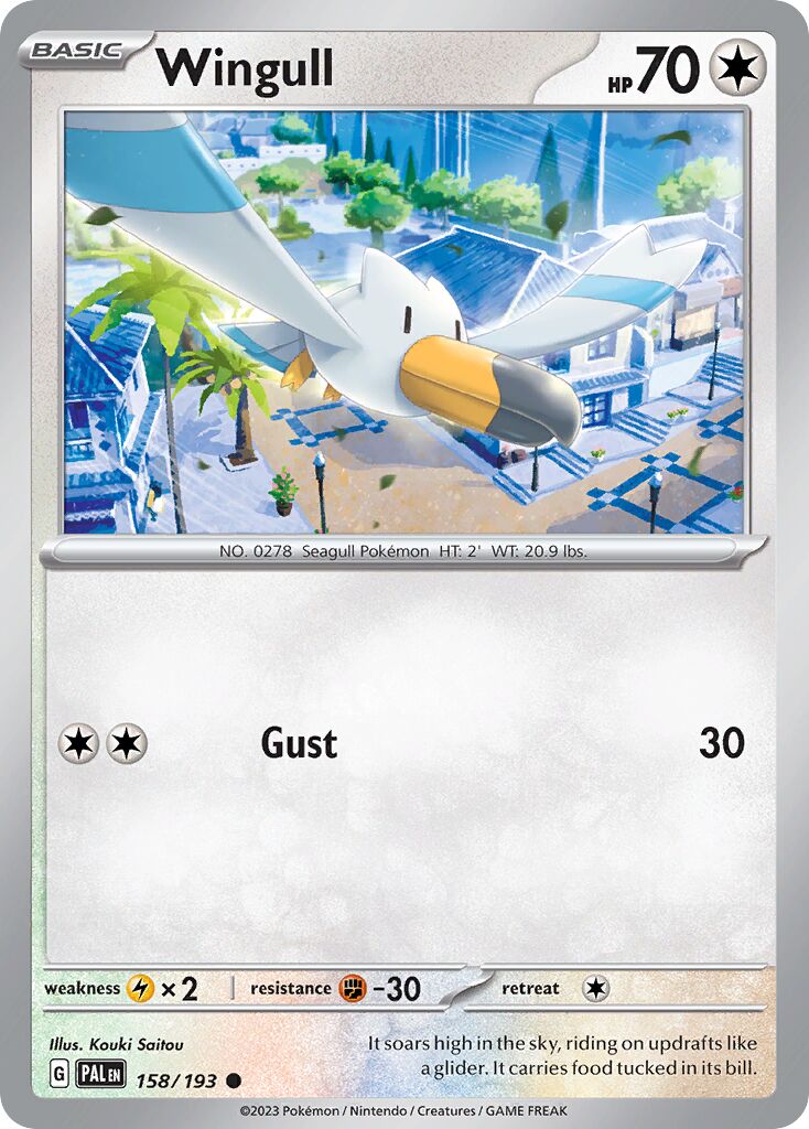 Wingull 158/279 — Paldea Evolved (English Pokémon TCG card)