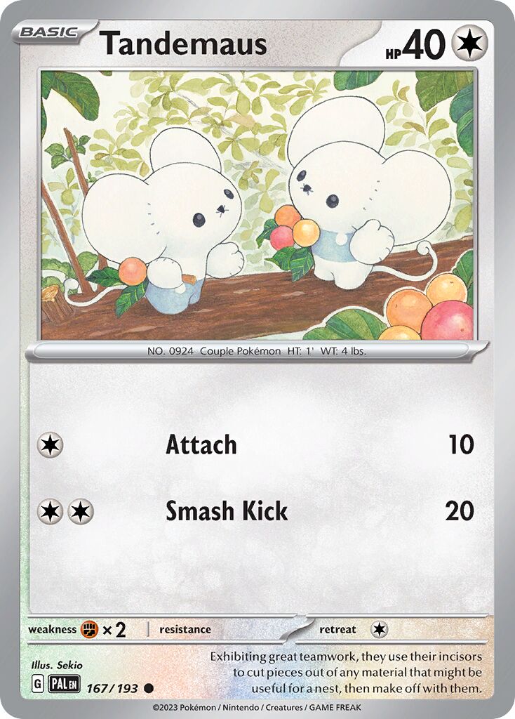 Tandemaus 167/279 — Paldea Evolved (English Pokémon TCG card)