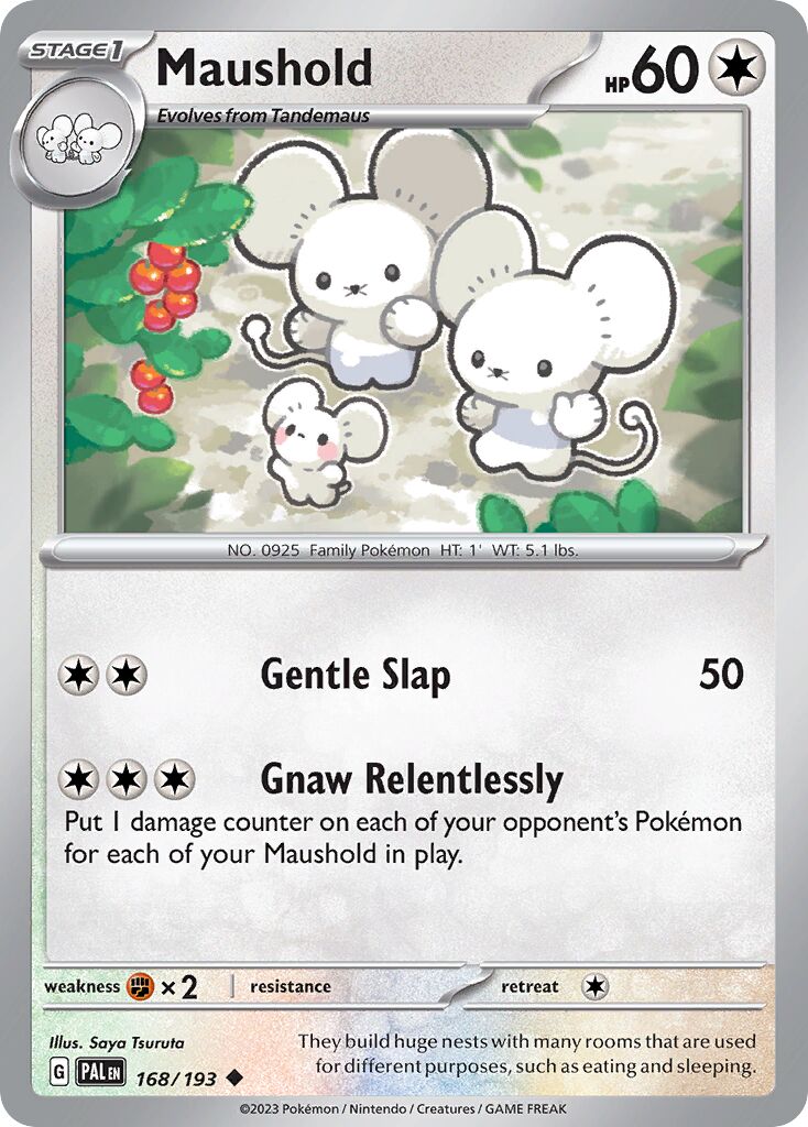Maushold 168/279 — Paldea Evolved (English Pokémon TCG card)