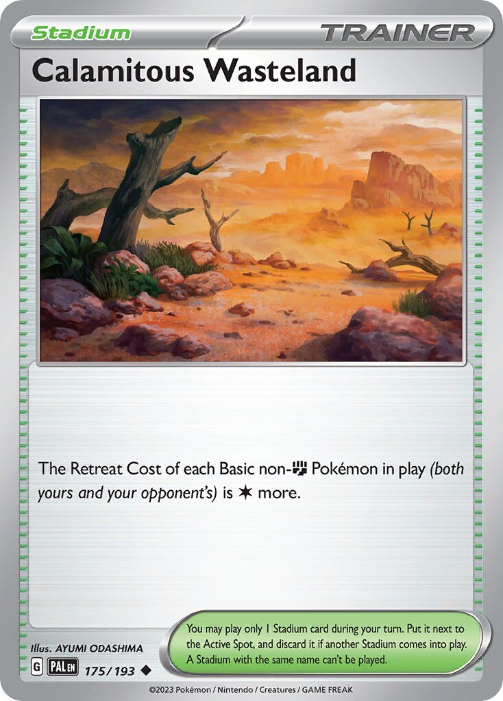 Calamitous Wasteland 175/279 — Paldea Evolved (English Pokémon TCG card)