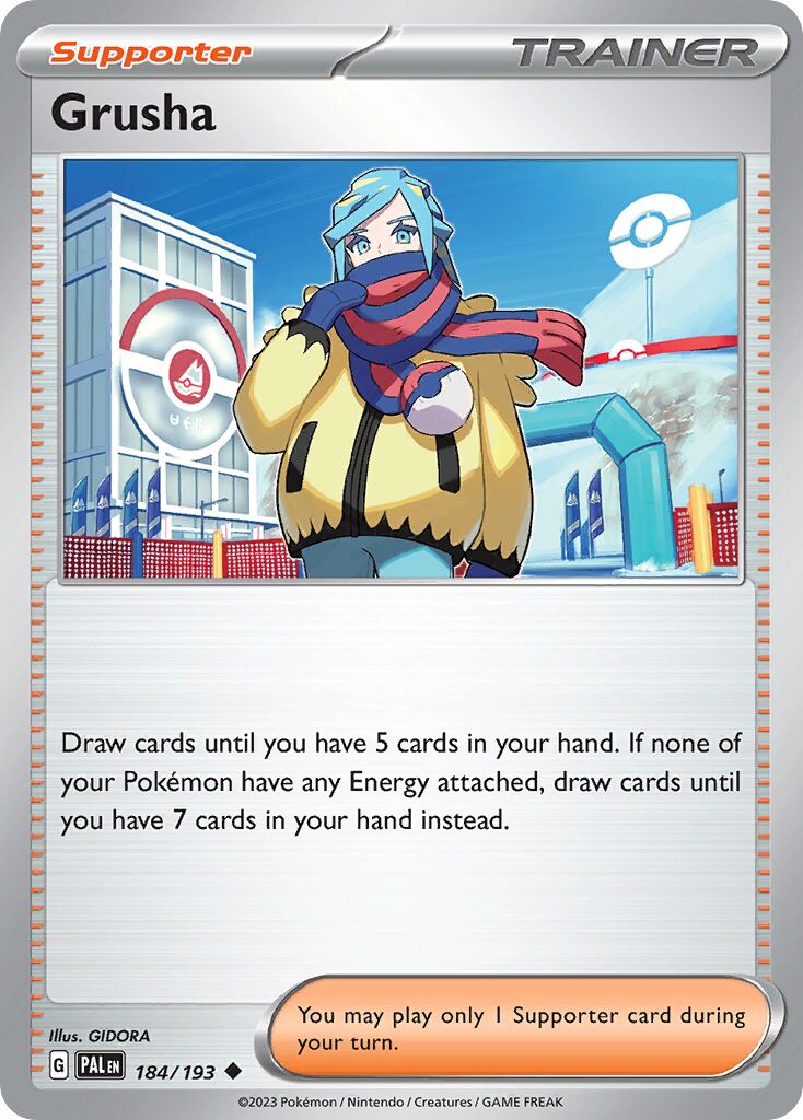 Grusha 184/279 — Paldea Evolved (English Pokémon TCG card)