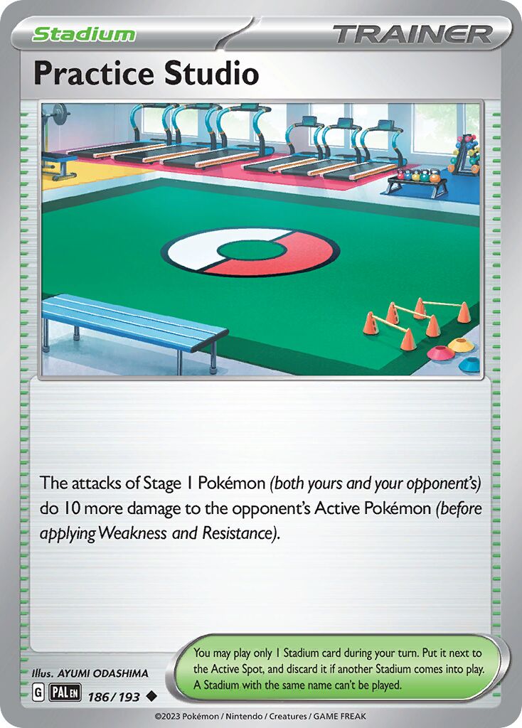 Practice Studio 186/279 — Paldea Evolved (English Pokémon TCG card)