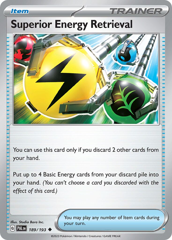 Superior Energy Retrieval 189/279 — Paldea Evolved (English Pokémon TCG card)