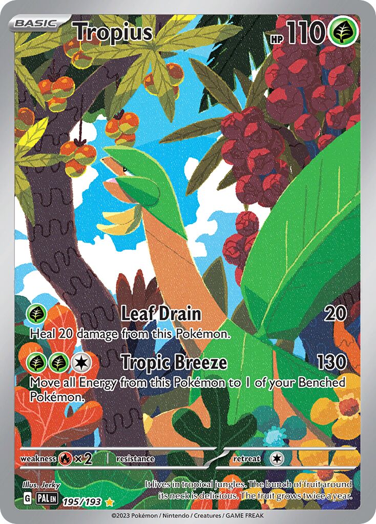 Tropius 195/279 — Paldea Evolved (English Pokémon TCG card)