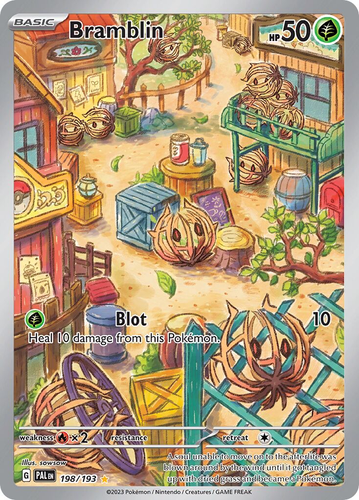 Bramblin 198/279 — Paldea Evolved (English Pokémon TCG card)
