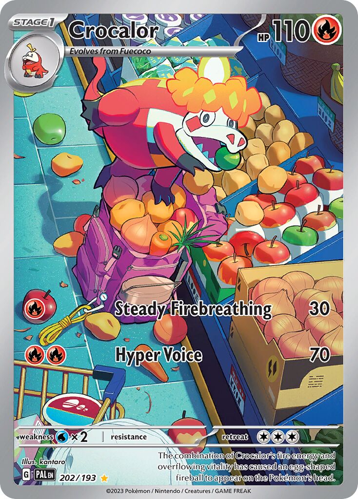 Crocalor 202/279 — Paldea Evolved (English Pokémon TCG card)