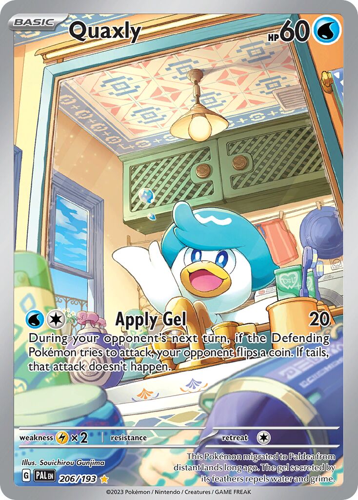 Quaxly 206/279 — Paldea Evolved (English Pokémon TCG card)