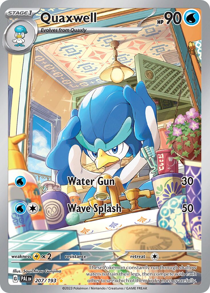 Quaxwell 207/279 — Paldea Evolved (English Pokémon TCG card)