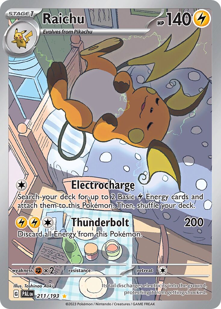 Raichu 211/279 — Paldea Evolved (English Pokémon TCG card)