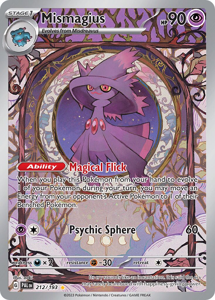 Mismagius 212/279 — Paldea Evolved (English Pokémon TCG card)