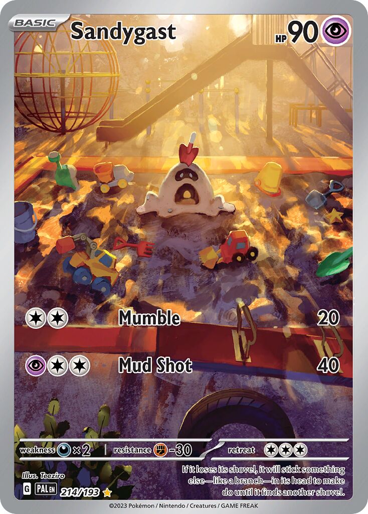 Sandygast 214/279 — Paldea Evolved (English Pokémon TCG card)