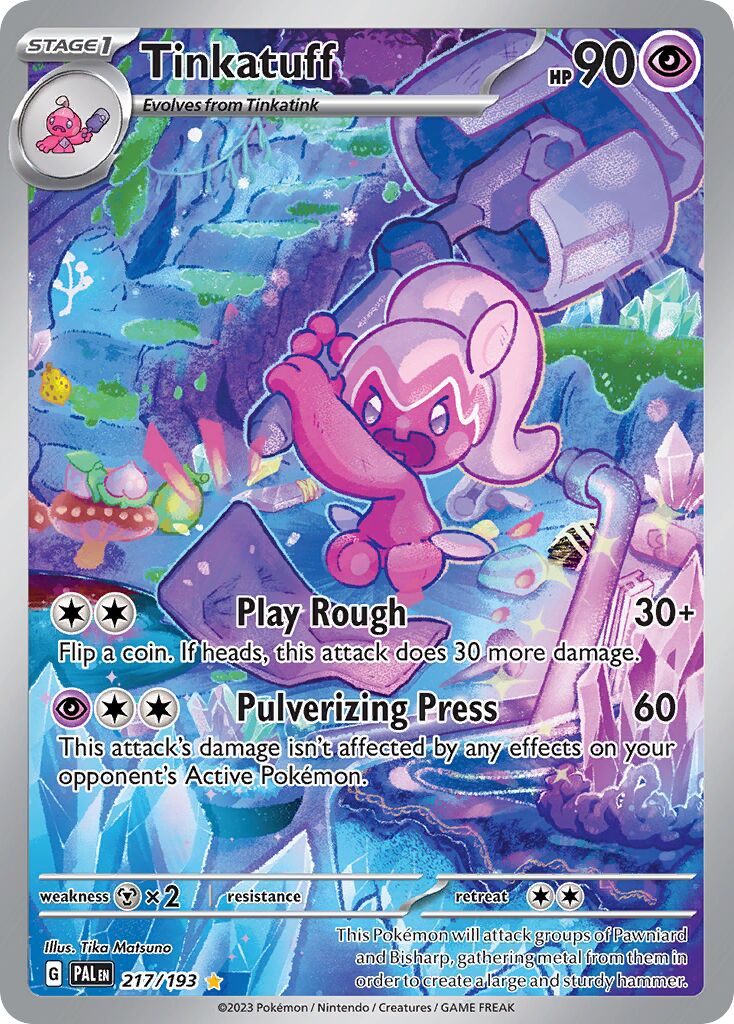 Tinkatuff 217/279 — Paldea Evolved (English Pokémon TCG card)