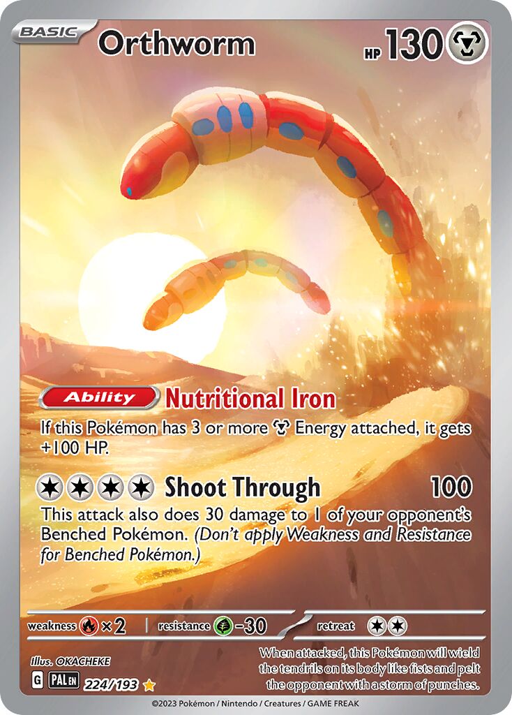 Orthworm 224/279 — Paldea Evolved (English Pokémon TCG card)