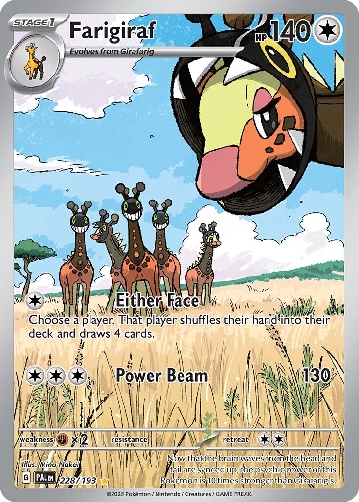 Farigiraf 228/279 — Paldea Evolved (English Pokémon TCG card)