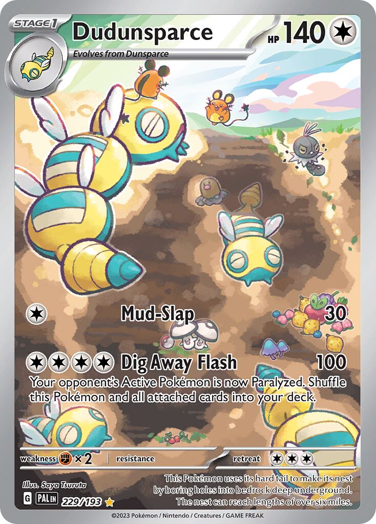 Dudunsparce 229/279 — Paldea Evolved (English Pokémon TCG card)