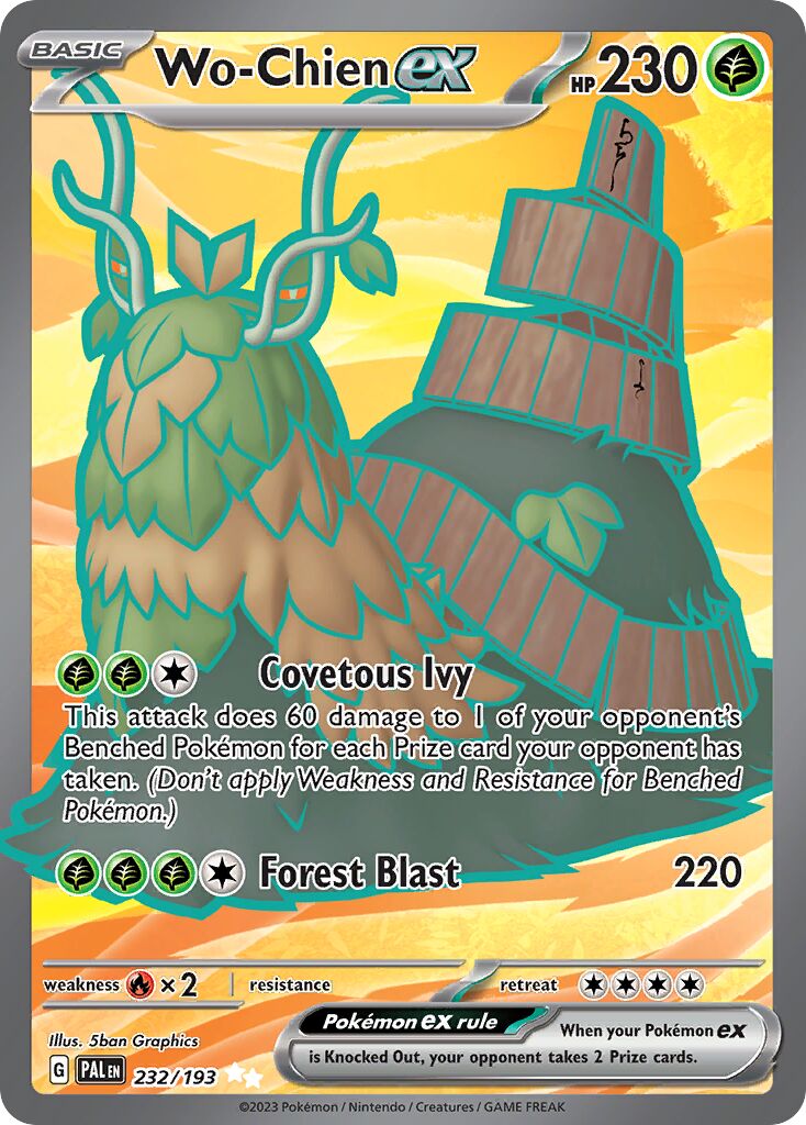Wo-Chien ex 232/279 — Paldea Evolved (English Pokémon TCG card)