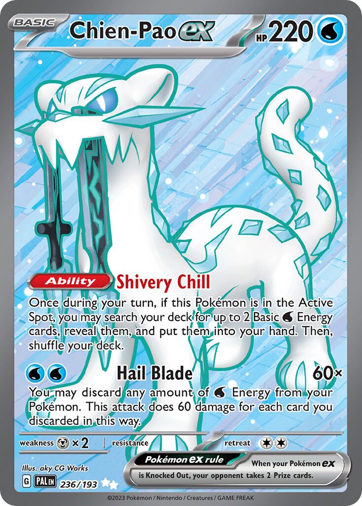 Chien-Pao ex 236/279 — Paldea Evolved (English Pokémon TCG card)