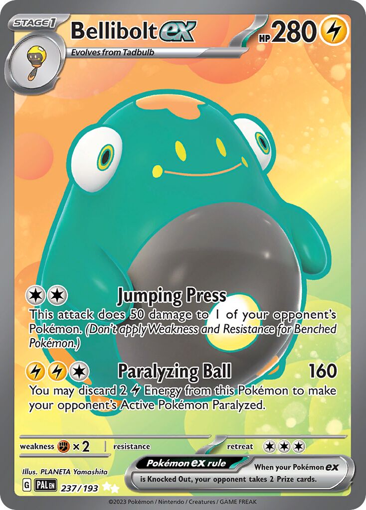 Bellibolt ex 237/279 — Paldea Evolved (English Pokémon TCG card)