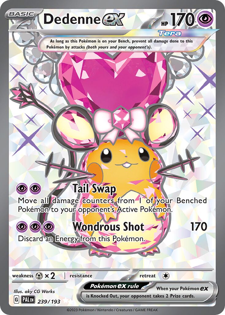 Dedenne ex 239/279 — Paldea Evolved (English Pokémon TCG card)