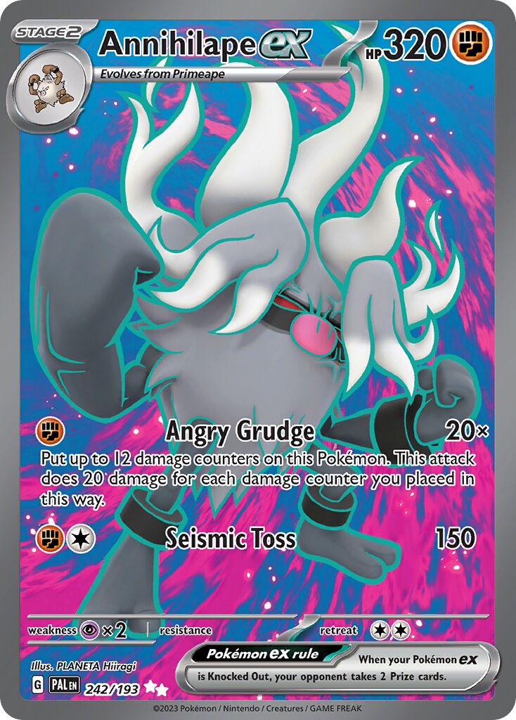 Annihilape ex 242/279 — Paldea Evolved (English Pokémon TCG card)