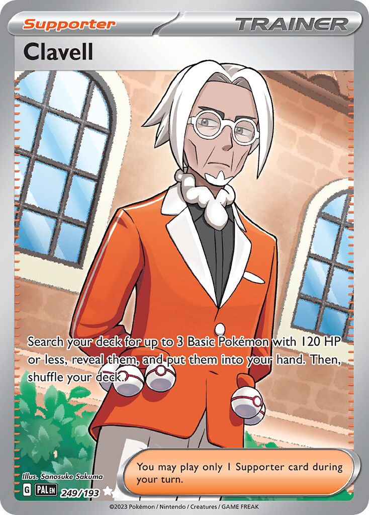 Clavell 249/279 — Paldea Evolved (English Pokémon TCG card)