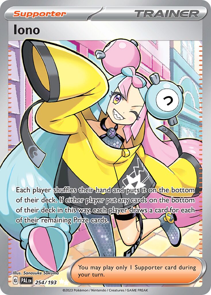 Iono 254/279 — Paldea Evolved (English Pokémon TCG card)