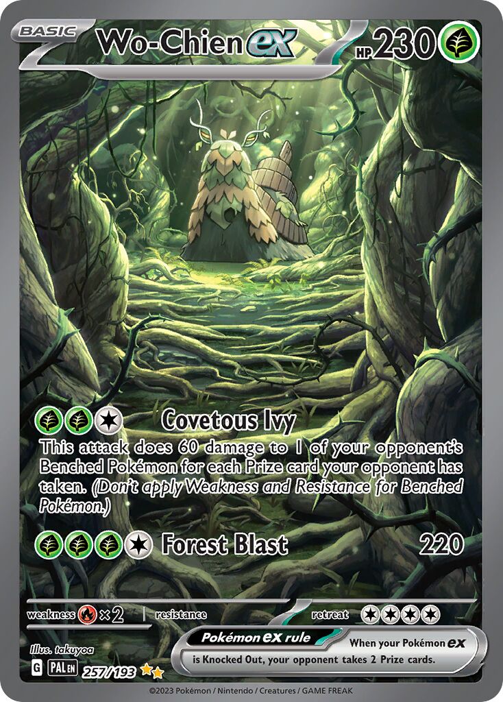 Wo-Chien ex 257/279 — Paldea Evolved (English Pokémon TCG card)