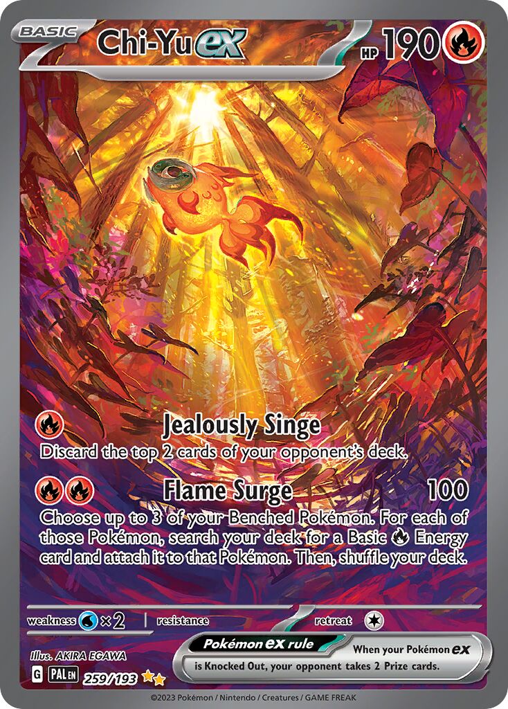 Chi-Yu ex 259/279 — Paldea Evolved (English Pokémon TCG card)