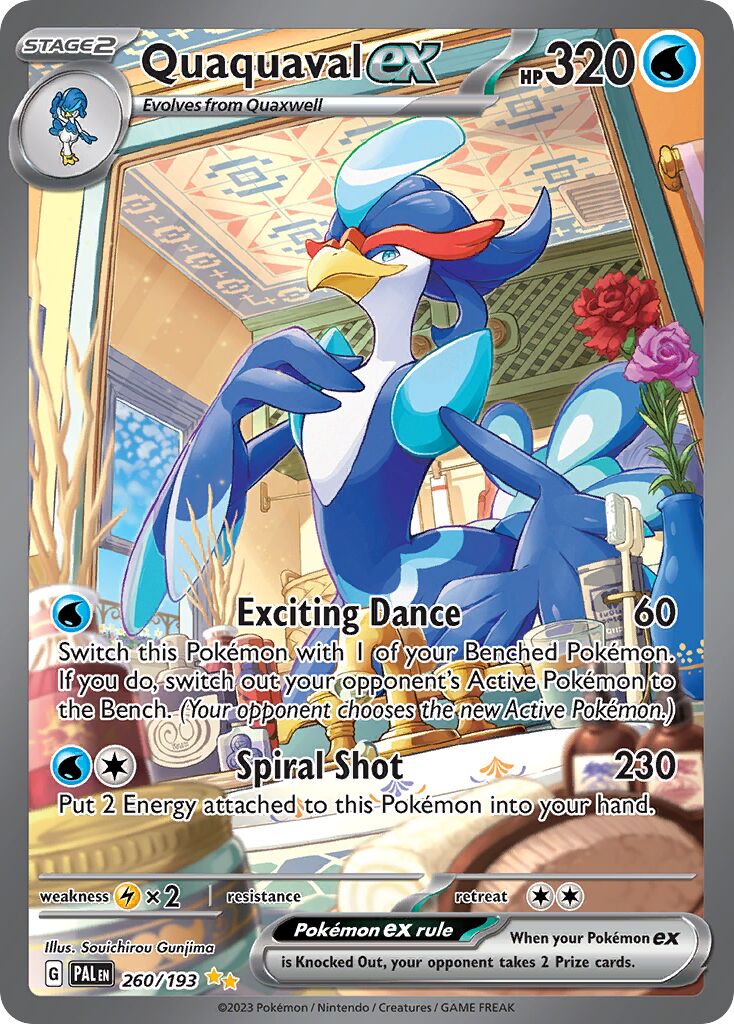 Quaquaval ex 260/279 — Paldea Evolved (English Pokémon TCG card)