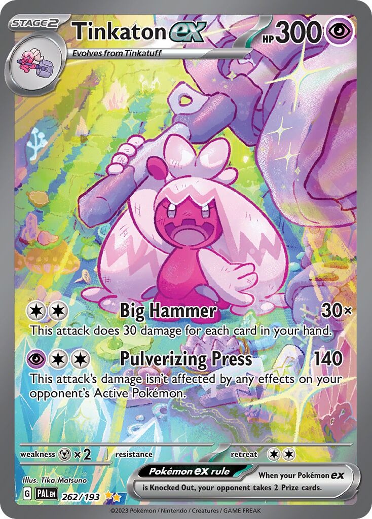 Tinkaton ex 262/279 — Paldea Evolved (English Pokémon TCG card)