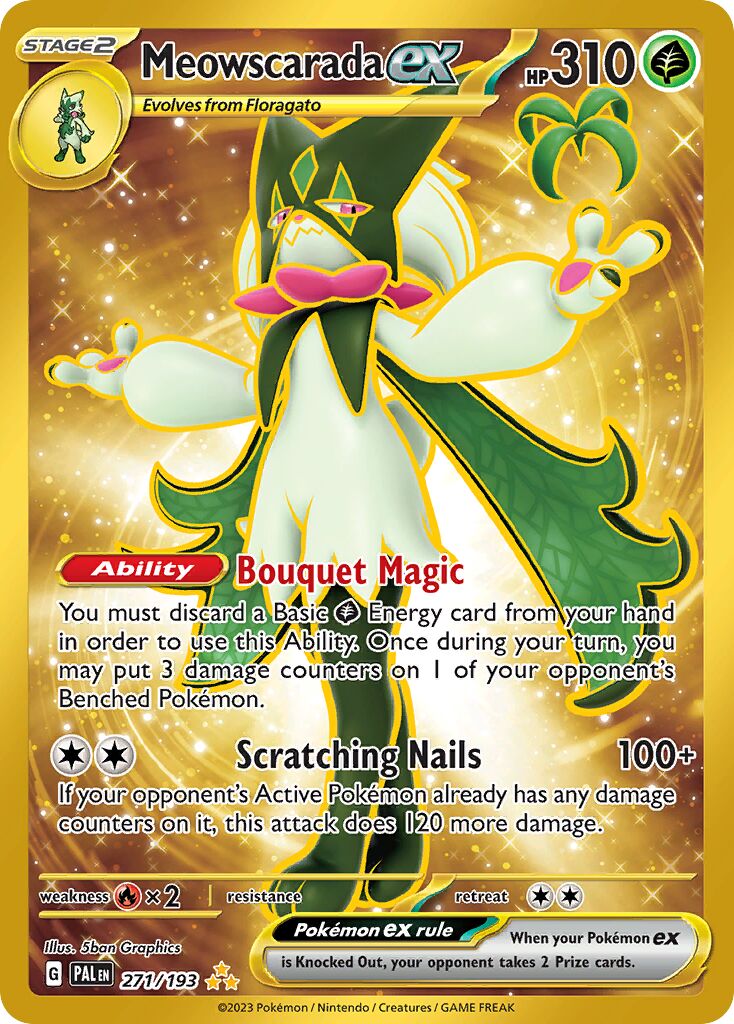 Meowscarada ex 271/279 — Paldea Evolved (English Pokémon TCG card)