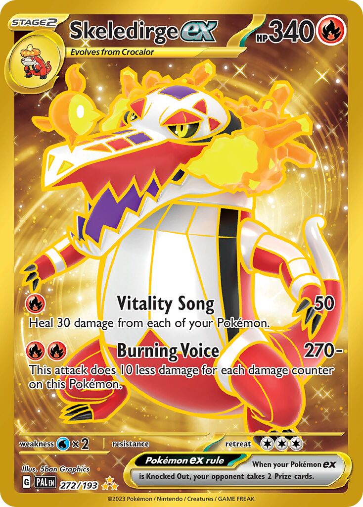 Skeledirge ex 272/279 — Paldea Evolved (English Pokémon TCG card)