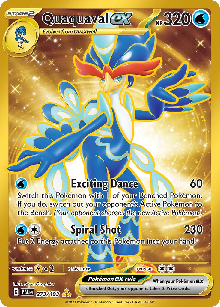 Quaquaval ex 273/279 — Paldea Evolved (English Pokémon TCG card)