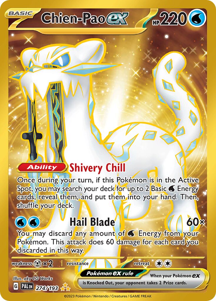 Chien-Pao ex 274/279 — Paldea Evolved (English Pokémon TCG card)